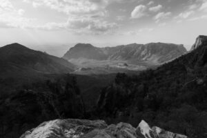 Untitled #2 (Chisos Basin view from Toll Mountain)