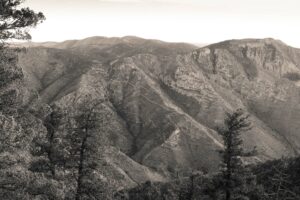 View of Tejas Trail from Guadalupe Peak Trail